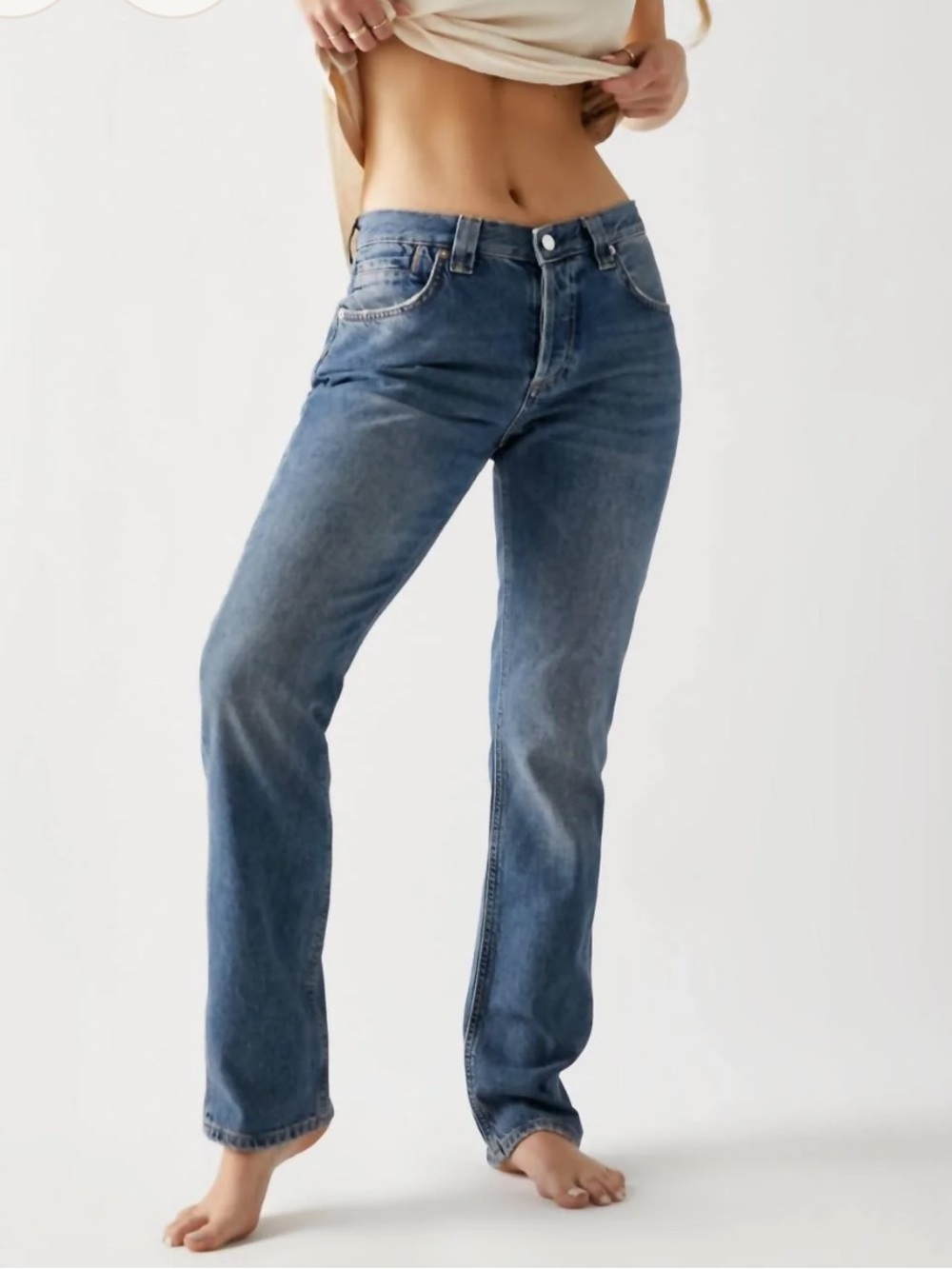 NWOT We The Free Curvy Siren Low Rise Straight Jeans